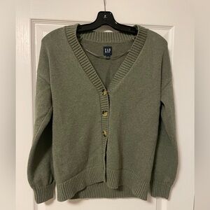 GAP 100% Cotton Olive Cardigan